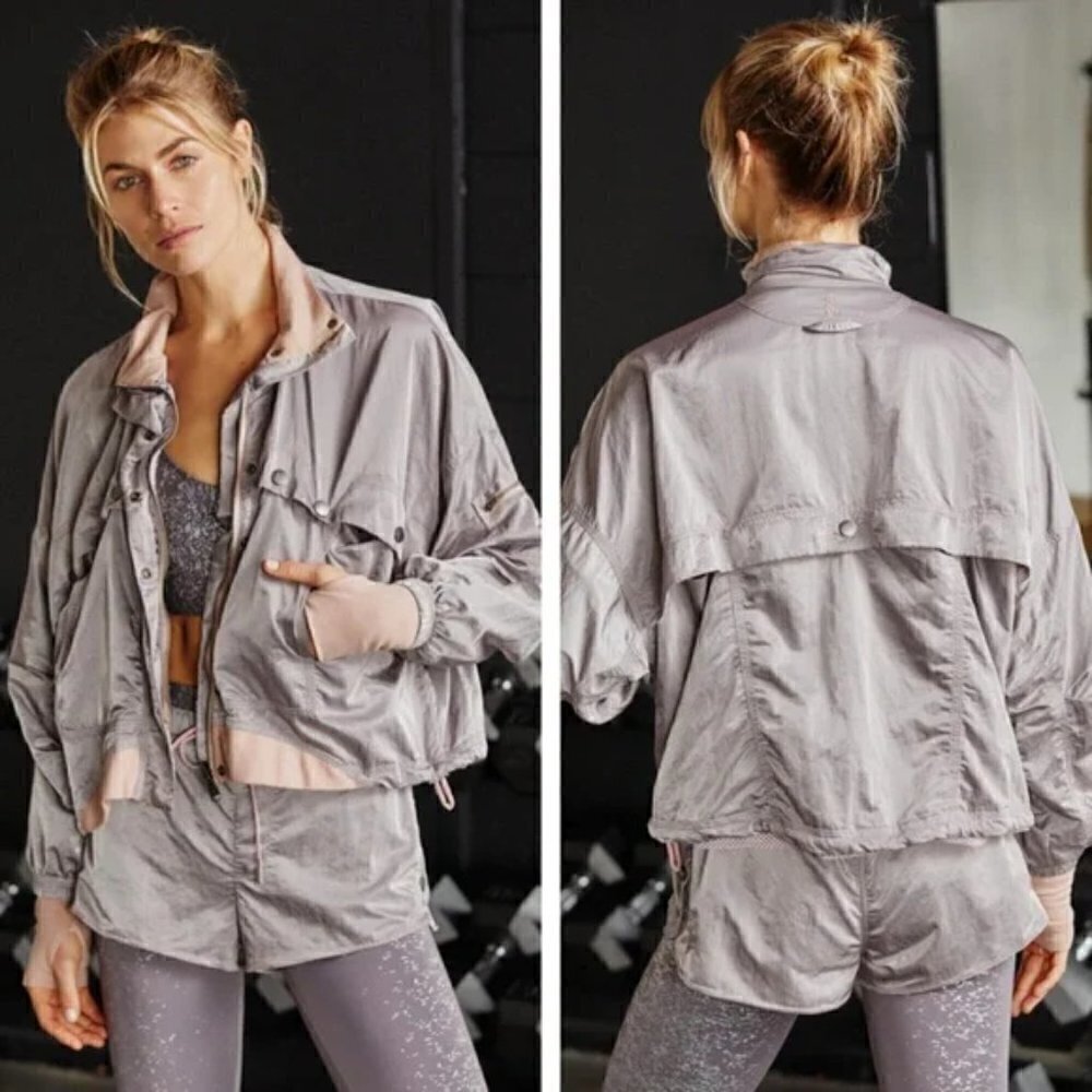 New Free People FP Movement Opal Workout Jacket NWOT Size Large